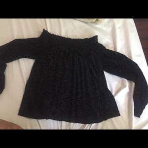 Free people off the shoulder black top